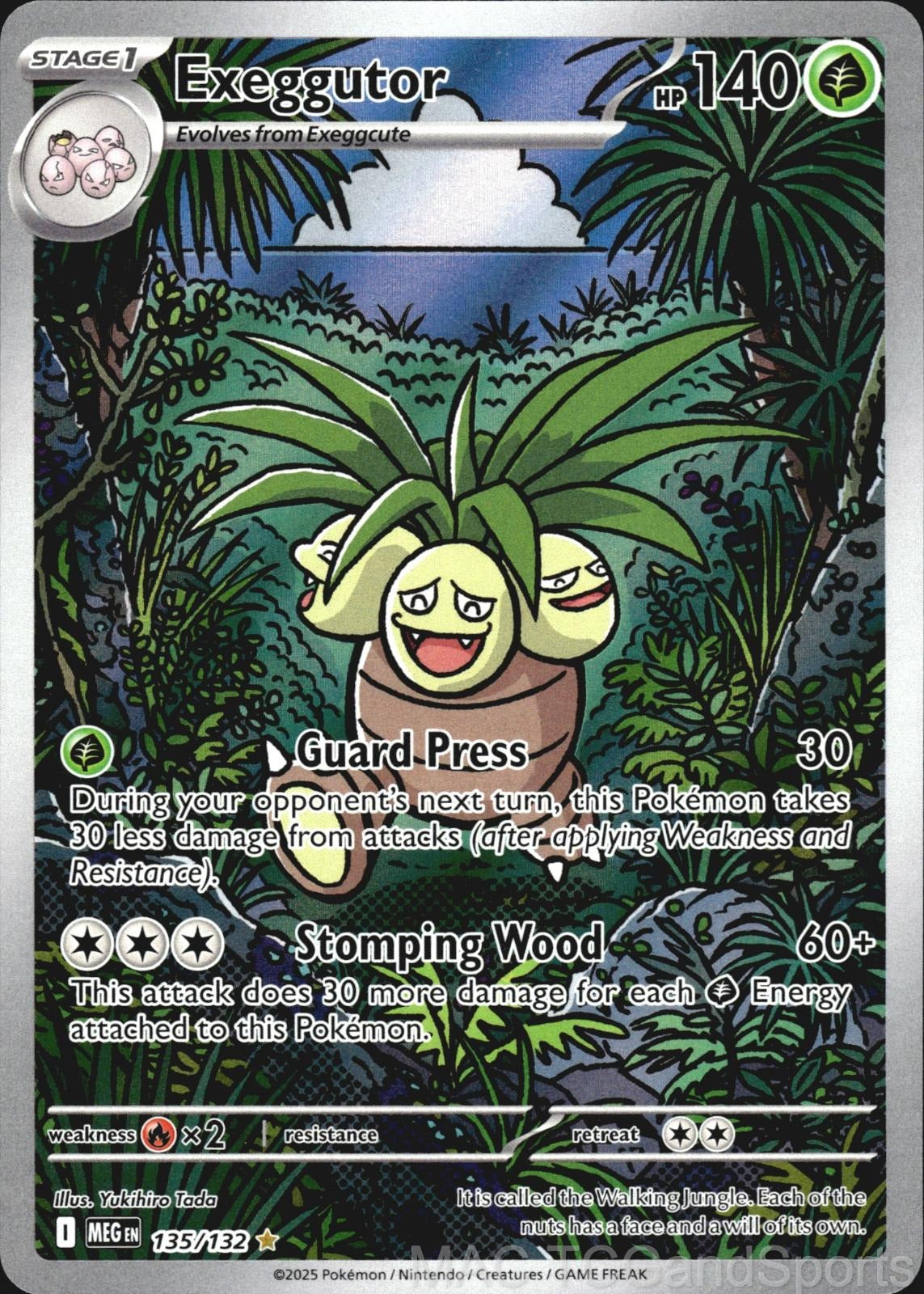 Exeggutor 135/132 Holo Mega Evolution Pokemon TCG NM