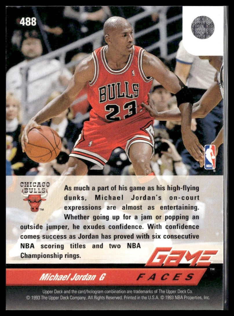 Michael Jordan #488 1992-93 Upper Deck Chicago Bulls