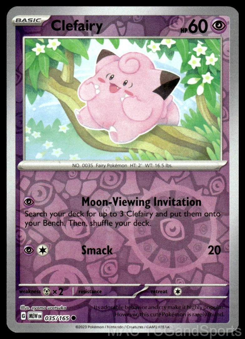 Clefairy 035/165 Reverse Holo
