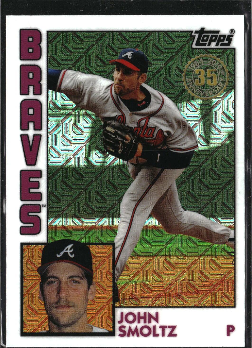 John Smoltz #T84-31 1984 Topps 35th Anniversary Chrome 2019 Topps Braves