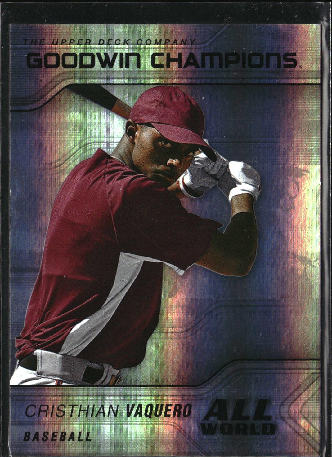 Cristhian Vaquero #AW-3 All-World 2023 Upper Deck Goodwin Champions