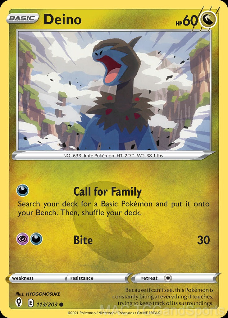 Deino 113/203 Reverse Holo