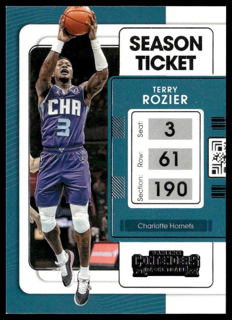 Terry Rozier #26 2021-22 Panini Contenders Charlotte Hornets