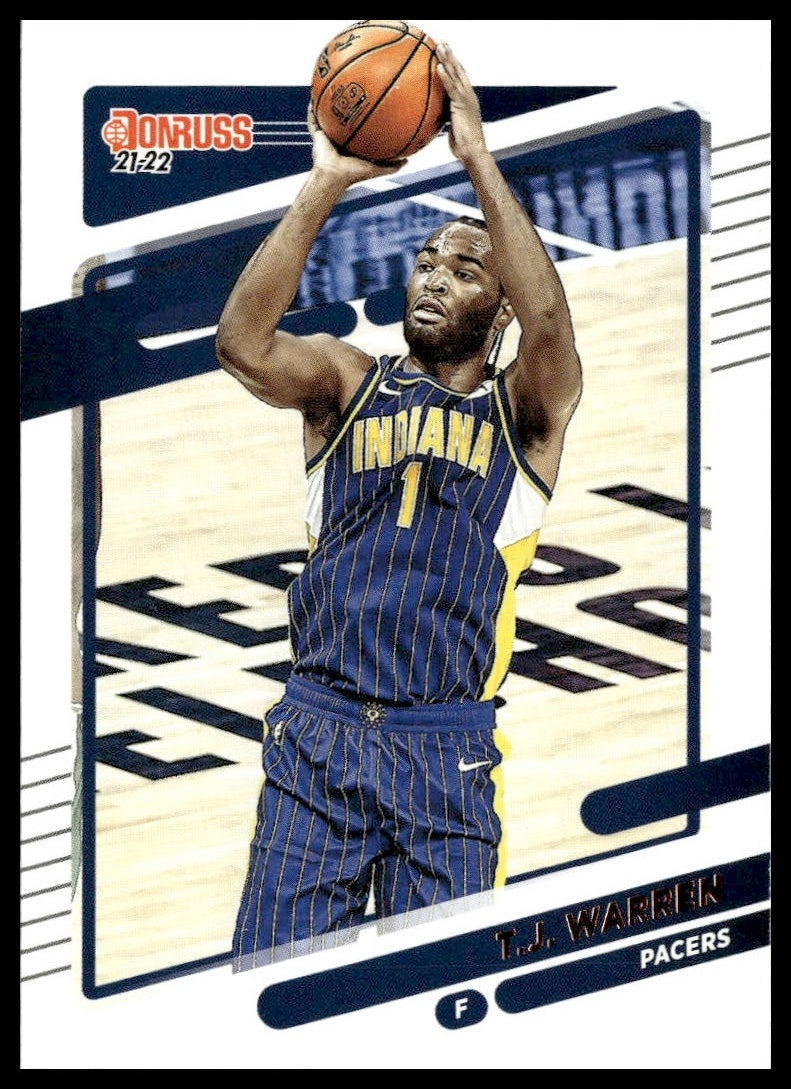 T.J. Warren #116 2021-22 Donruss Indiana Pacers