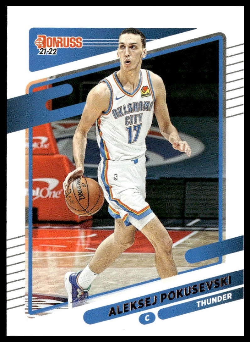 Aleksej Pokusevski #42 2021-22 Donruss Oklahoma City Thunder