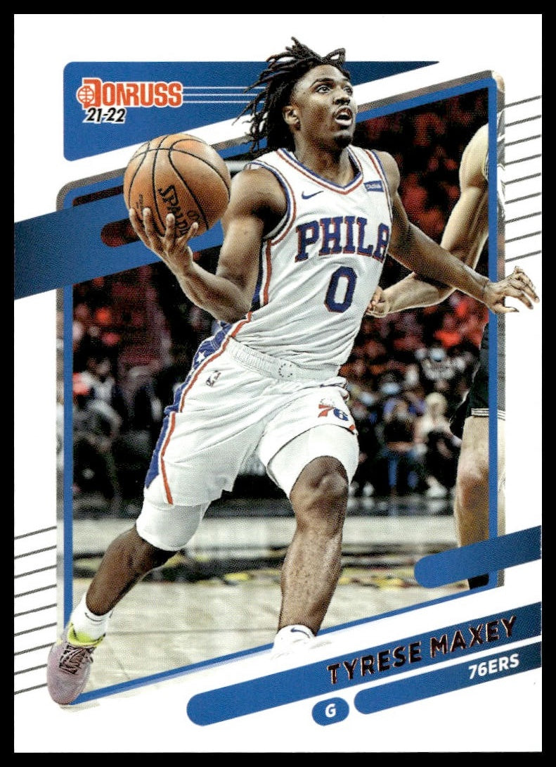 Tyrese Maxey #48 2021-22 Donruss Philadelphia 76ers