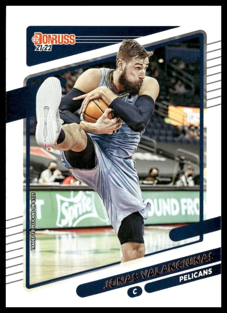 Jonas Valanciunas #46 2021-22 Donruss New Orleans Pelicans