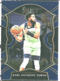Karl-Anthony Towns #36 Blue 2020-21 Panini Select Minnesota Timberwolves