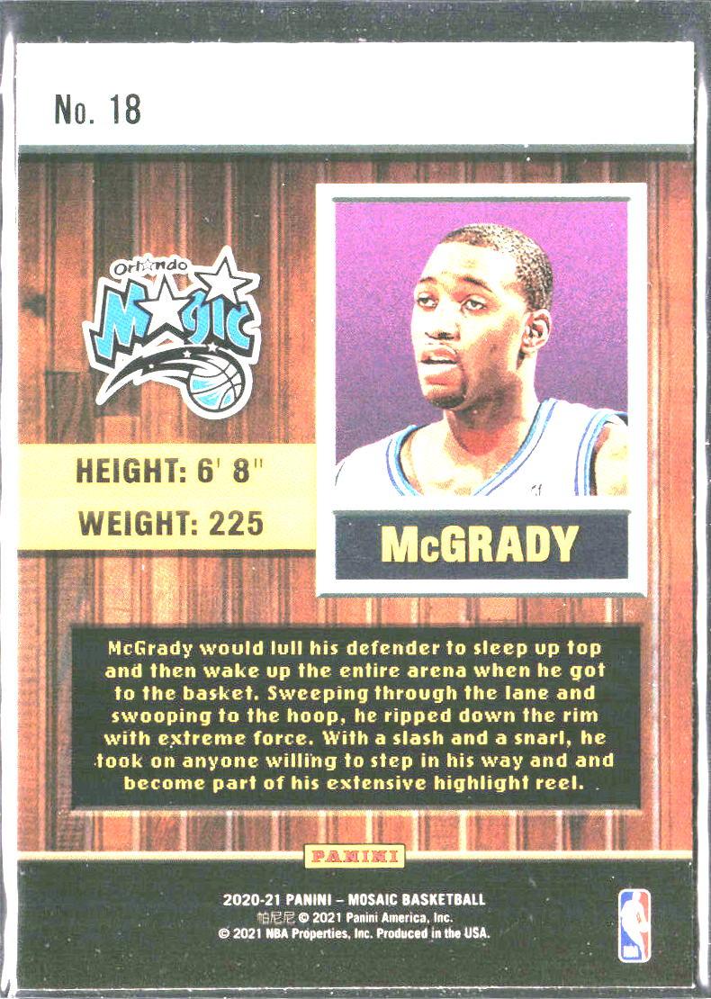 Tracy McGrady #18 Jam Masters 2020-21 Panini Mosaic Orlando Magic