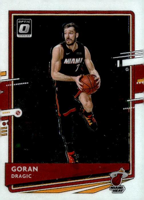 Goran Dragic #27 2020-21 Donruss Optic Miami Heat