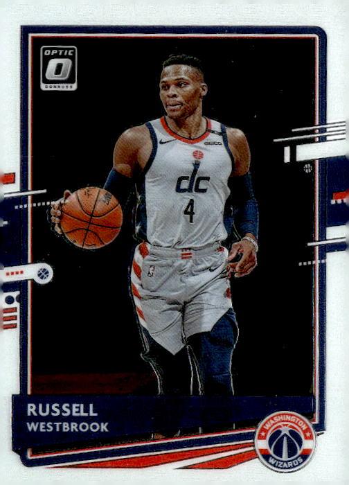 Russell Westbrook #70 Purple 2020-21 Donruss Optic Washington Wizards