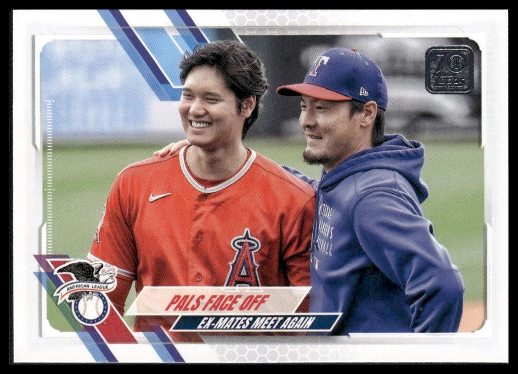 Pals Face Off (Shohei Ohtani / Kohei Arihara) #US125 2021 Topps Update