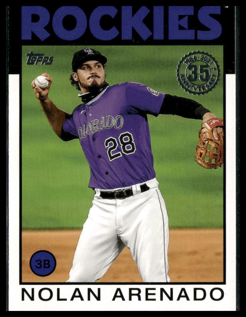 Nolan Arenado #86B-57 1986 Topps 35th Anniversary 2021 Topps Rockies