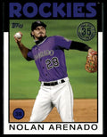 Nolan Arenado #86B-57 1986 Topps 35th Anniversary 2021 Topps Rockies