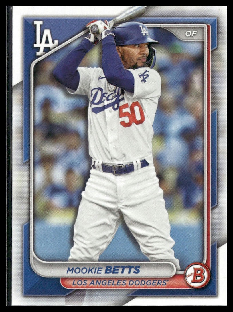 Mookie Betts #40 2024 Bowman Los Angeles Dodgers