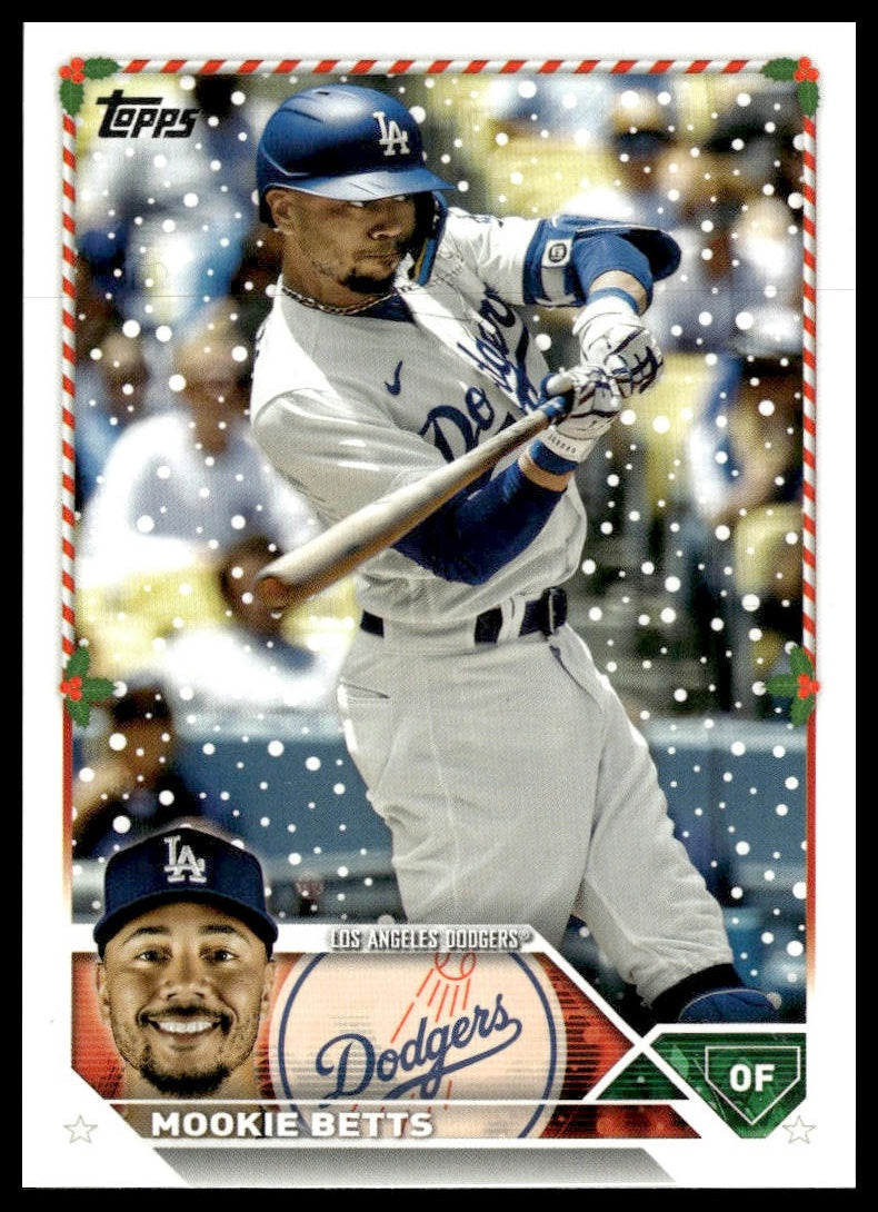 Mookie Betts #H57 2023 Topps Holiday Los Angeles Dodgers