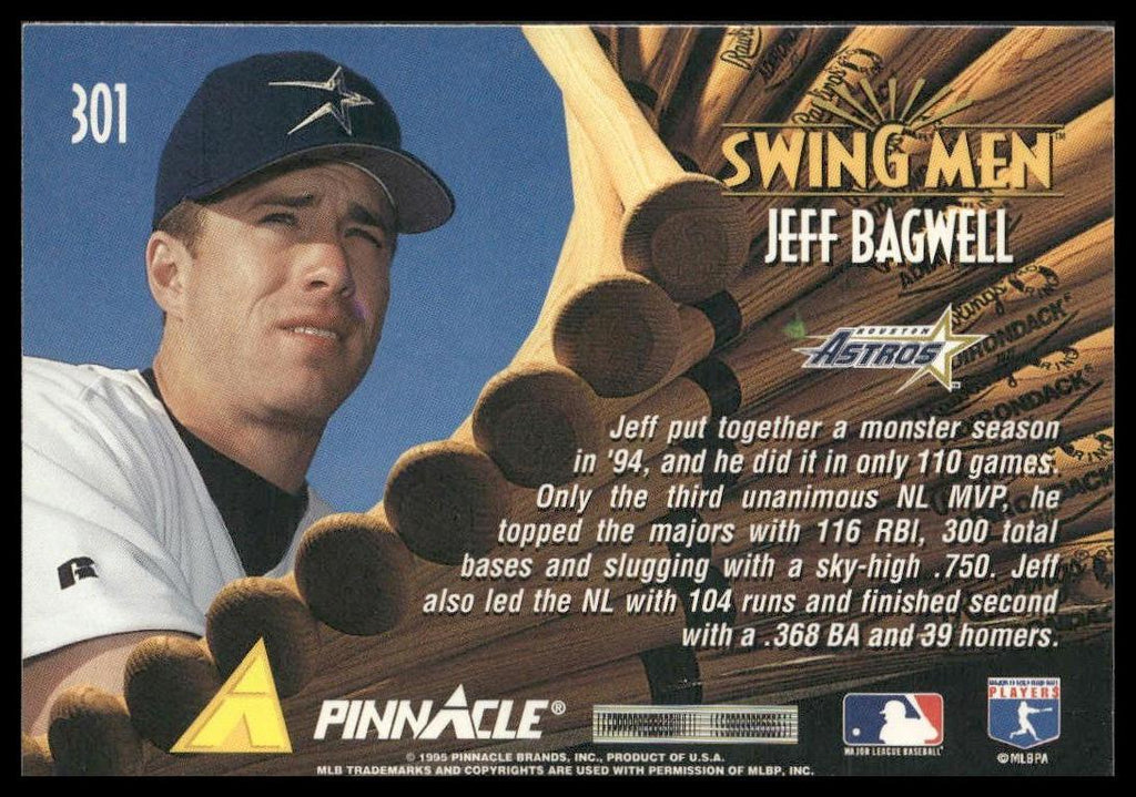 Jeff Bagwell #301 1995 Pinnacle Houston Astros