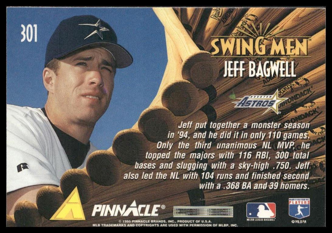 Jeff Bagwell #301 1995 Pinnacle Houston Astros
