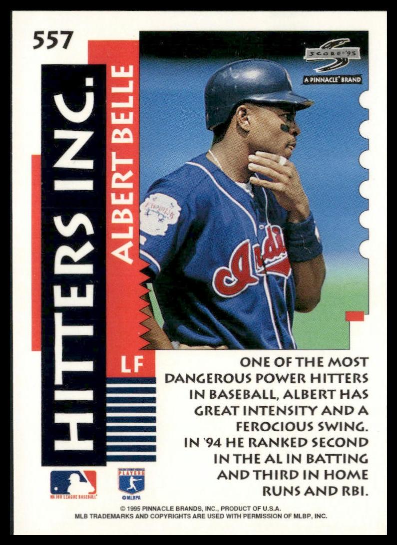 Albert Belle #557 1995 Score Cleveland Indians
