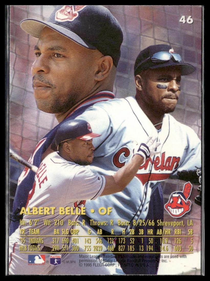 Albert Belle #46 1996 Ultra Cleveland Indians