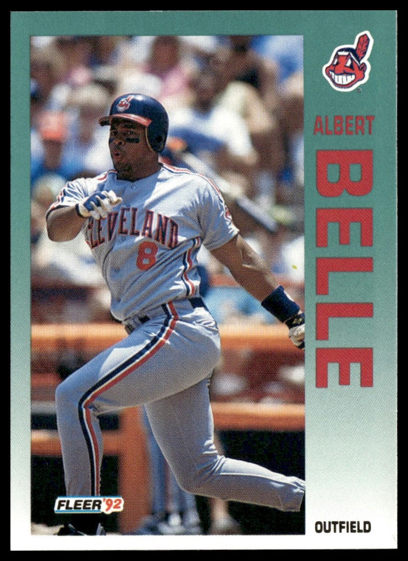 Albert Belle #105b 1992 Fleer Cleveland Indians