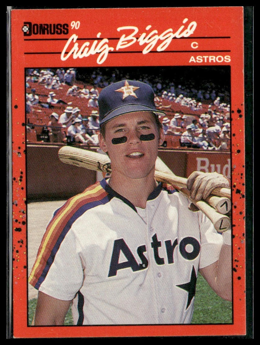 Craig Biggio #306b 1990 Donruss Houston Astros