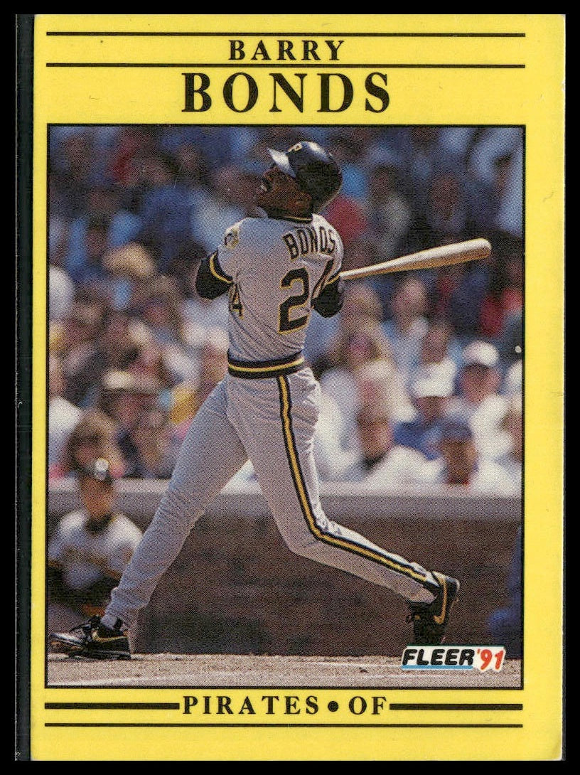 Barry Bonds #33 1991 Fleer Pittsburgh Pirates