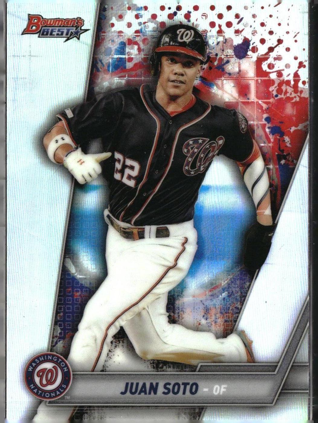 Juan Soto #59 Refractor 2019 Bowman's Best Washington Nationals