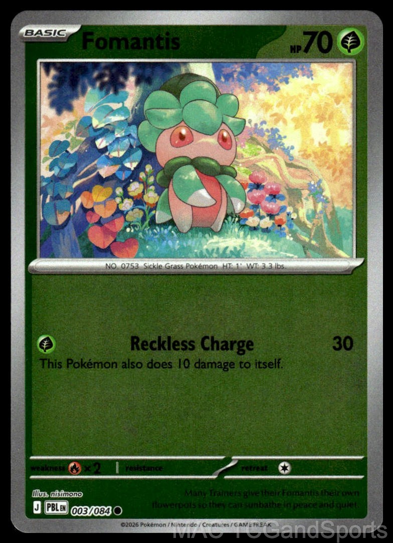 Fomantis 003/084 Reverse Holo
