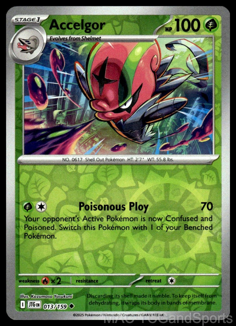 Accelgor 013/159 Reverse Holo
