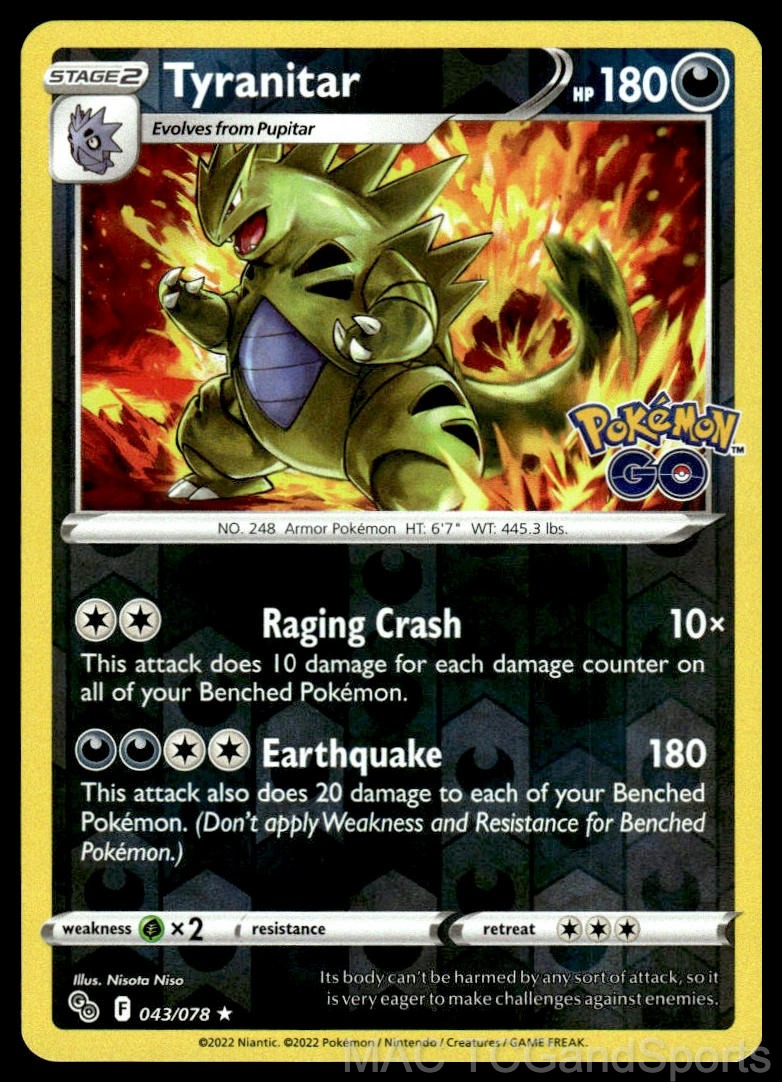 Tyranitar 043/078 Reverse Holo