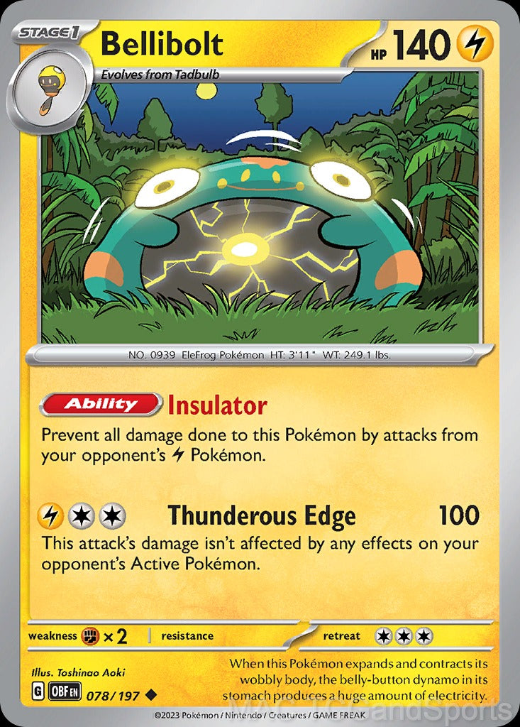 Bellibolt 078/197 Reverse Holo