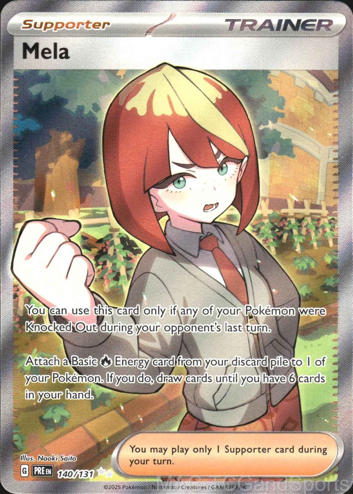 Mela 140/131 Holo Prismatic Evolutions Pokemon TCG NM