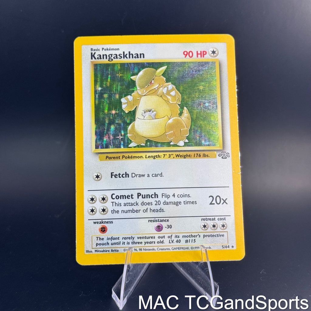 Kangaskhan 5/64 Unlimited Holo Jungle Pokemon TCG MP