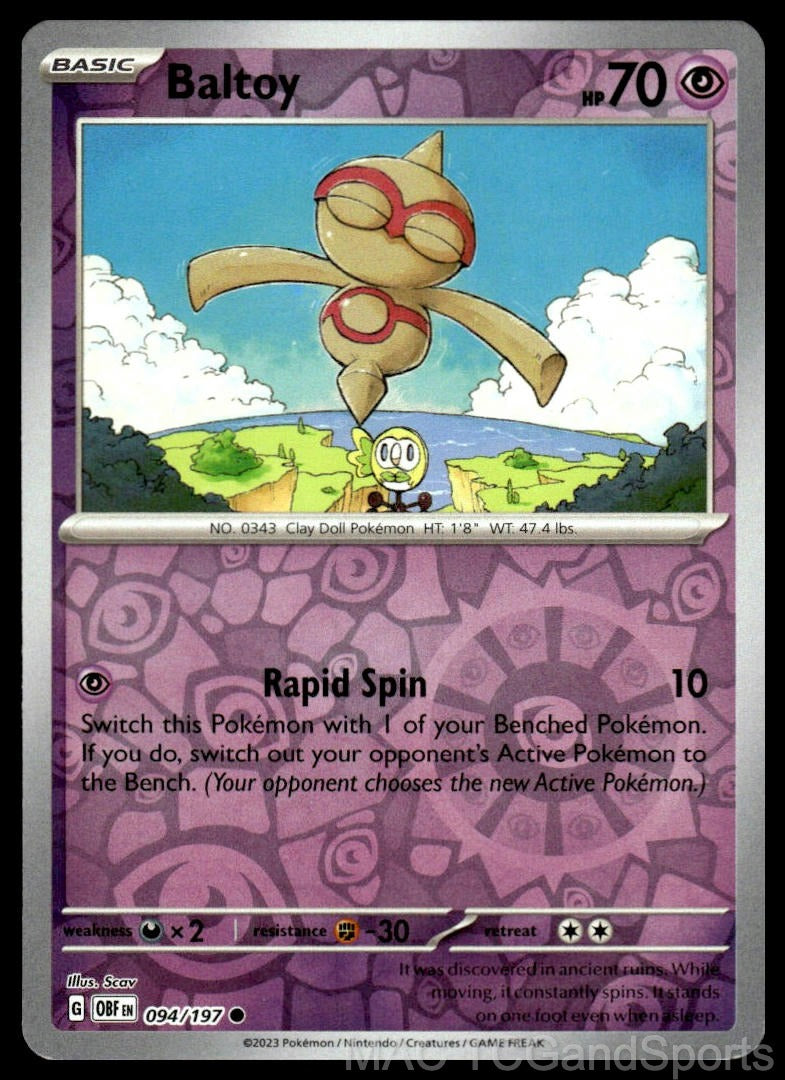 Baltoy 094/197 Reverse Holo