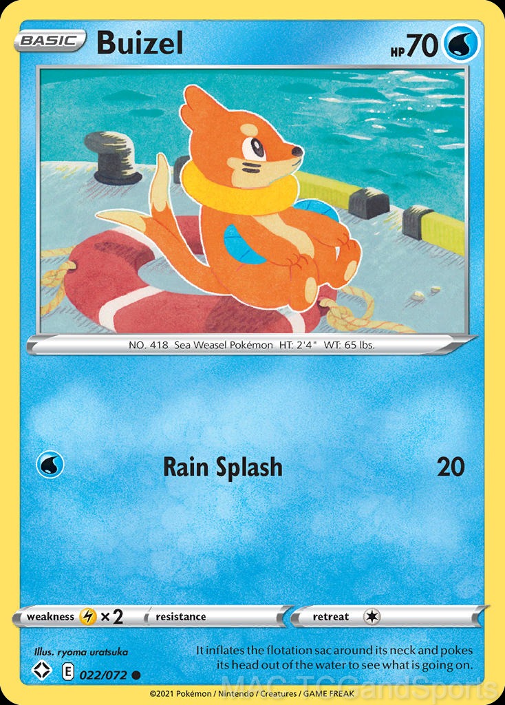 Buizel 022/072 Reverse Holo