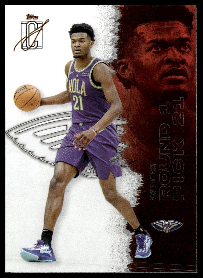 Yves Missi #44 2025-26 Topps Signature Class New Orleans Pelicans