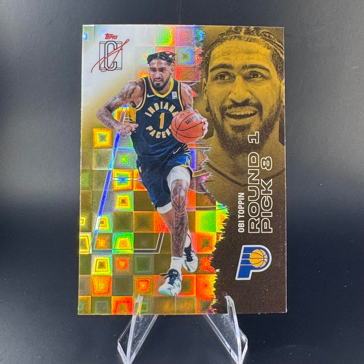 Obi Toppin #33 Gold Pandora 2025-26 Topps Signature Class Indiana Pacers