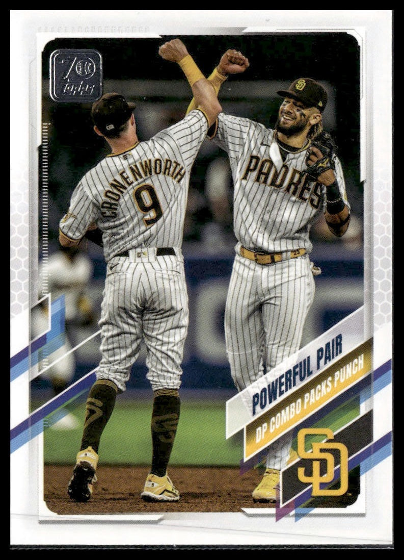 Powerful Pair Tatis Jr. / Cronenworth #US79 2021 Topps Update San Diego Padres