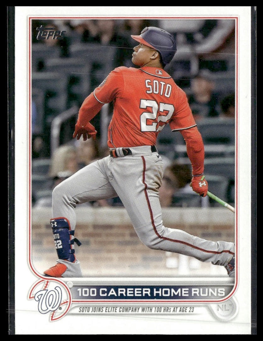 100 Career Home Runs (Juan Soto) #US68 2022 Topps Update Washington Nationals