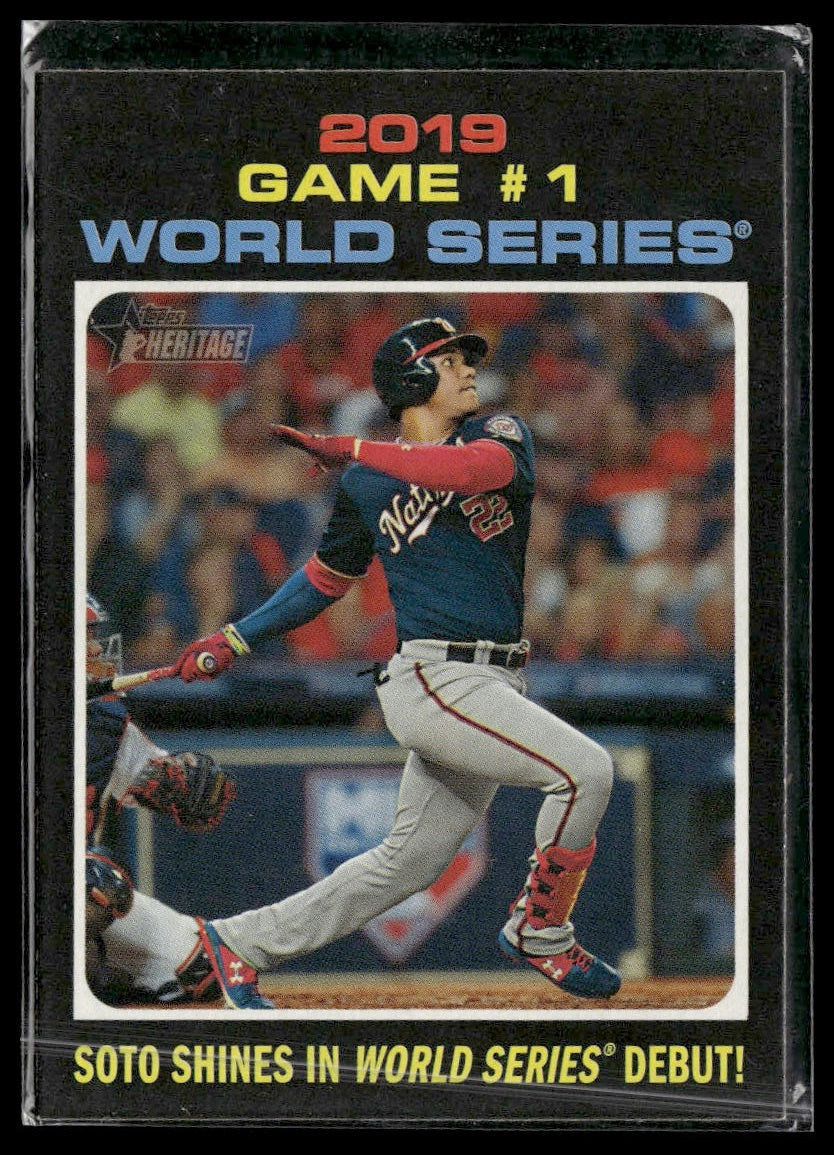 2019 Game #1 World Series: #327 2020 Topps Heritage Washington Nationals