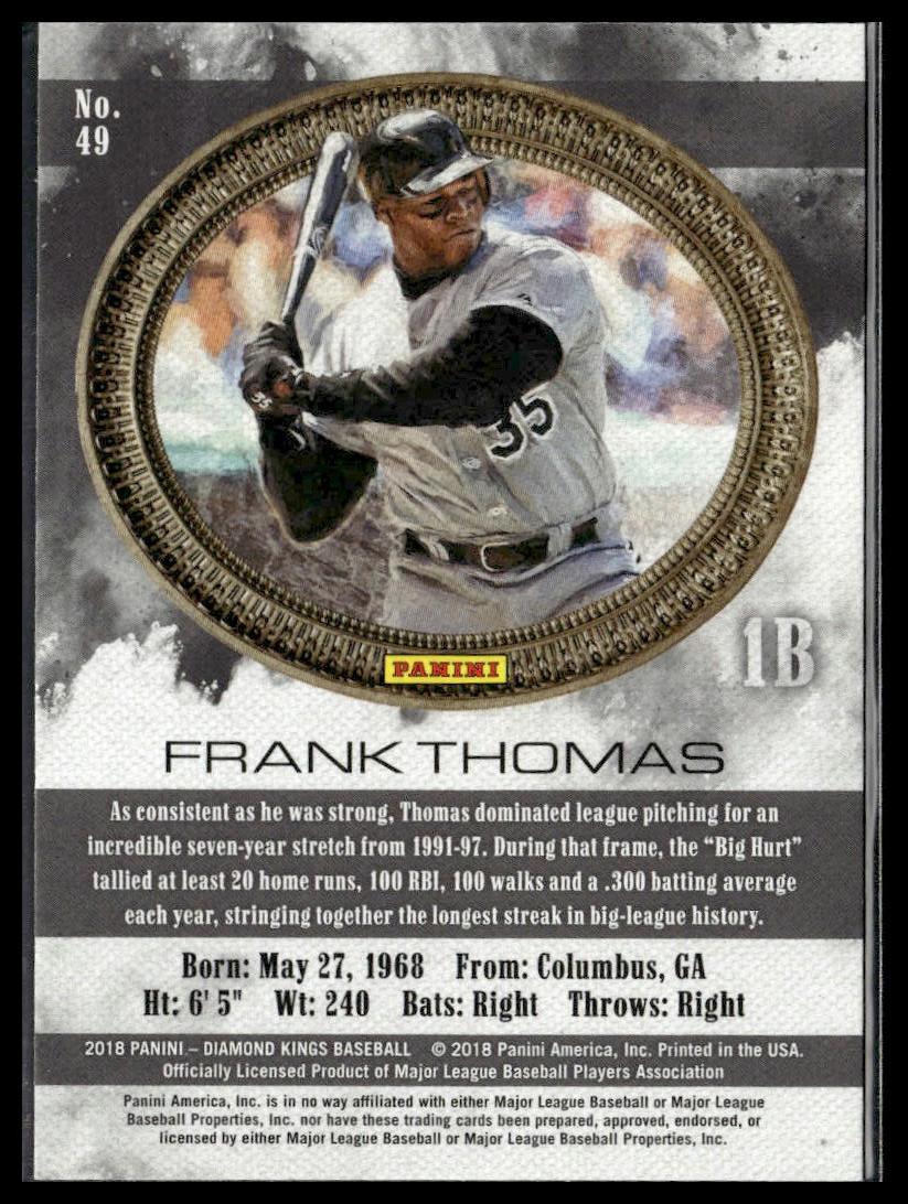 Frank Thomas #49 : 2018 Panini Diamond Kings Chicago White Sox