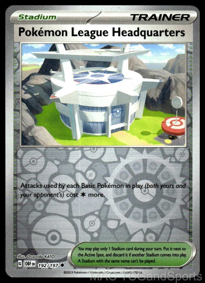 Pokemon League Headquarters 192/197 Reverse Holo
