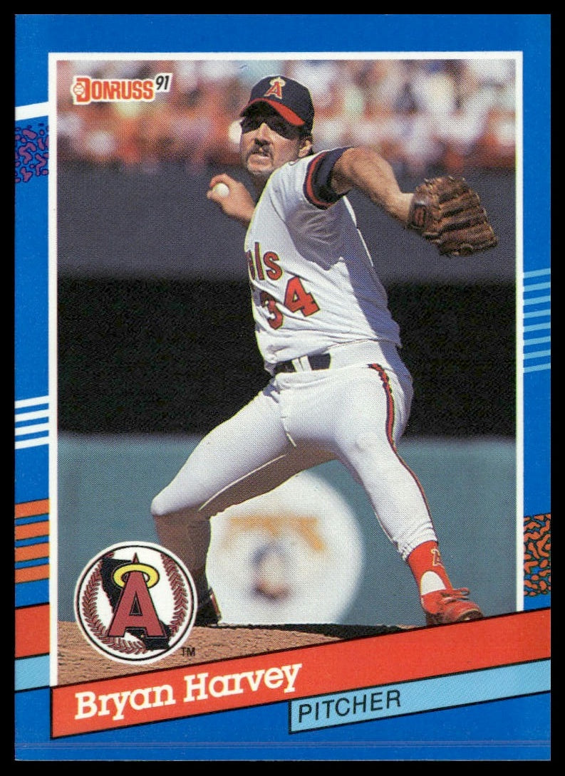 Bryan Harvey #206 1991 Donruss California Angels