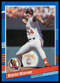 Bryan Harvey #206 1991 Donruss California Angels