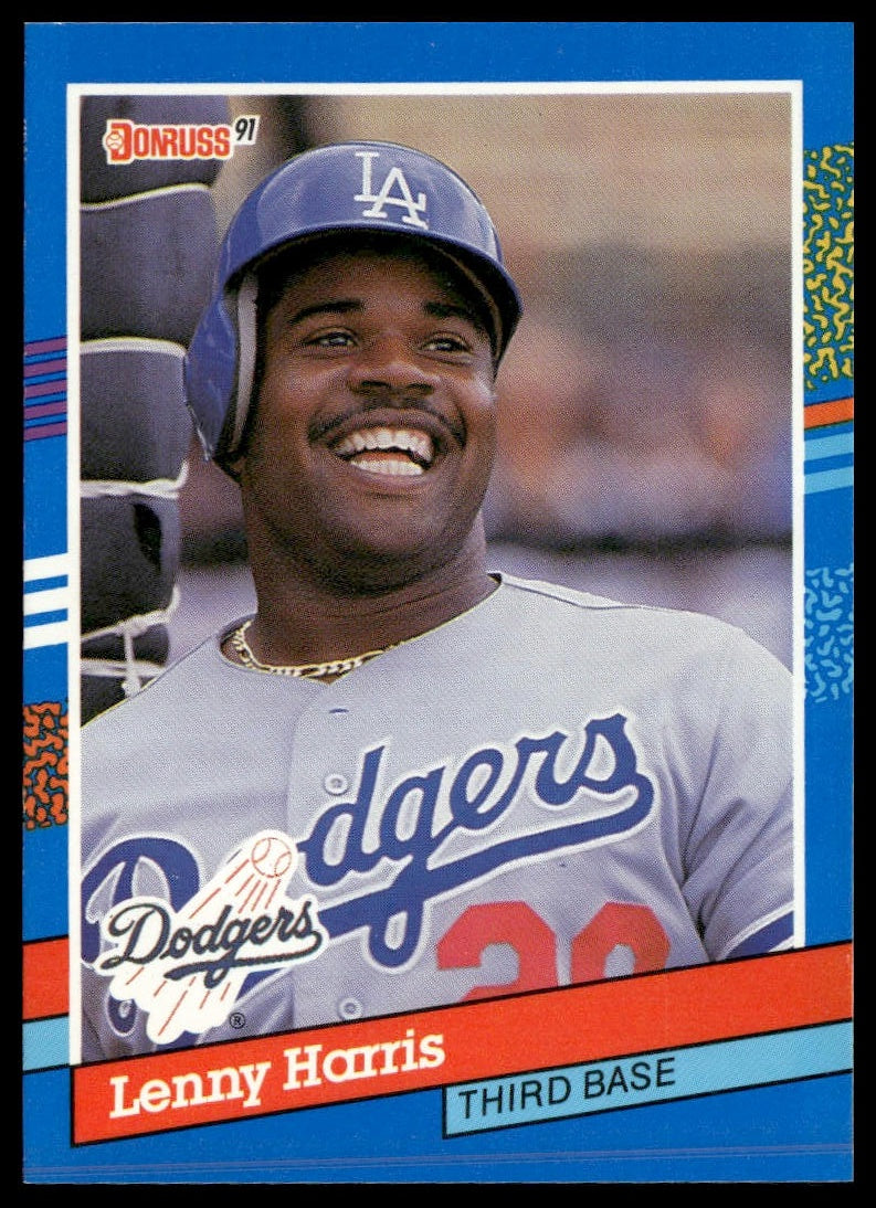 Lenny Harris #224 1991 Donruss Los Angeles Dodgers