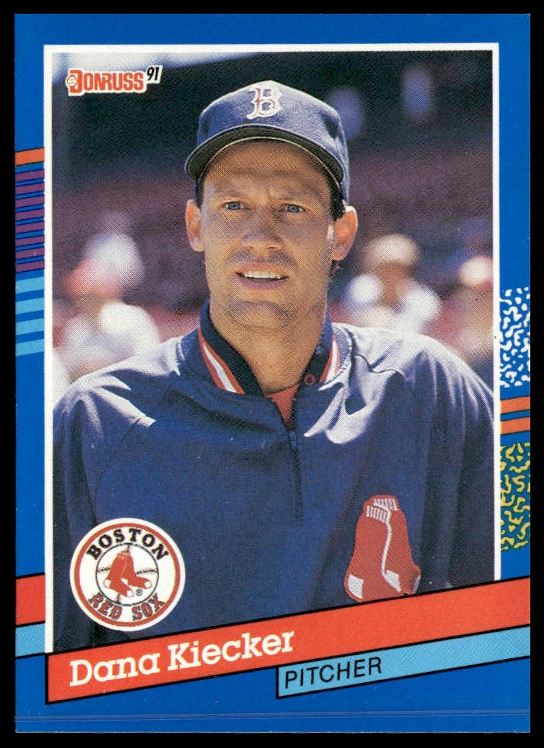 Dana Kiecker #347 1991 Donruss Boston Red Sox