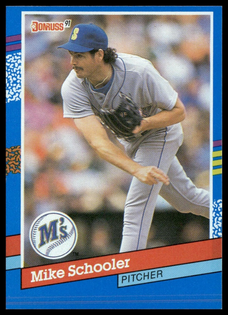 Mike Schooler #302 1991 Donruss Seattle Mariners