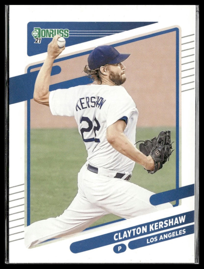 Clayton Kershaw #105b 2021 Donruss Los Angeles Dodgers