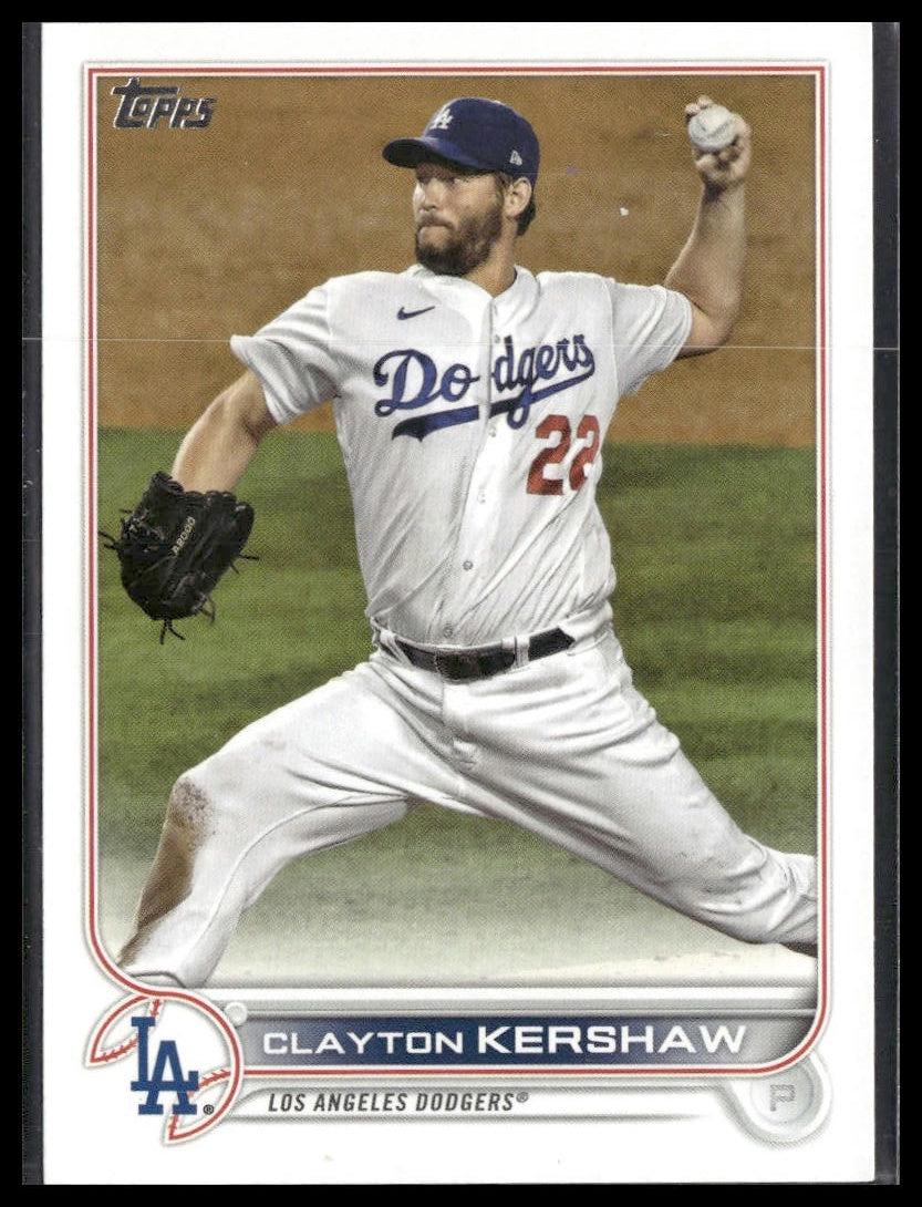 Clayton Kershaw #41 2022 Topps Los Angeles Dodgers